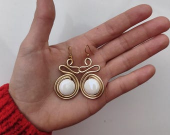 Orecchini in alluminio fatti a mano