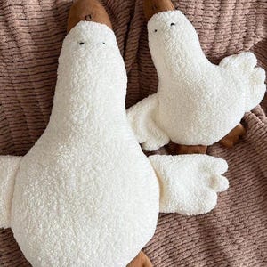 Baby Comforter Mrs Goose | Goose Plush, Plush Toy, Goose Plushie, Goose Lovey, Goose Stuff Animal, Organic Goose, Stuffed, Baby Lovey, Milk