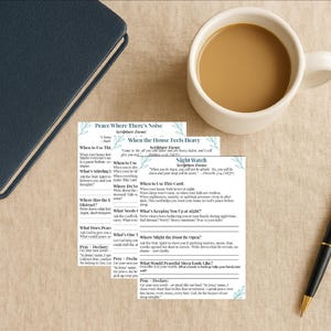 Tarjetas de paz para mamás agobiadas / Escrituras imprimibles para descansar, tener claridad y restablecer las emociones