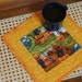 MARGO04 reviewed Quilted Halloween Patchwork Mug Rug Cotton Snack Mat Desk Mat Free USA Shipping