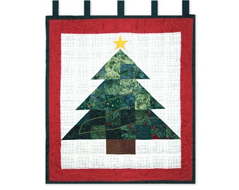 Quilt Pattern Scrappy Patchwork Christmas Tree Wall Hanging Instant Download PDF Format