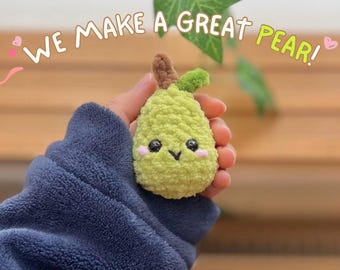 No-Sew Pear Crochet Pattern