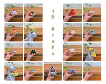 19-in-1 No-Sew Birds Crochet Pattern Bundle | Amigurumi Birds - PDF - Penguin - Eagle - Chicken - Duck