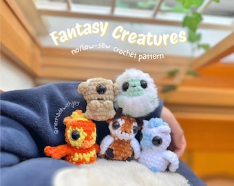 ファンタジークリーチャー | 5 in 1 縫う手間のかからないかぎ針編みパターンバンドル