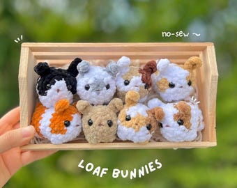 5-in-1 No-Sew Mini Loaf Bunnies Pattern Bundle