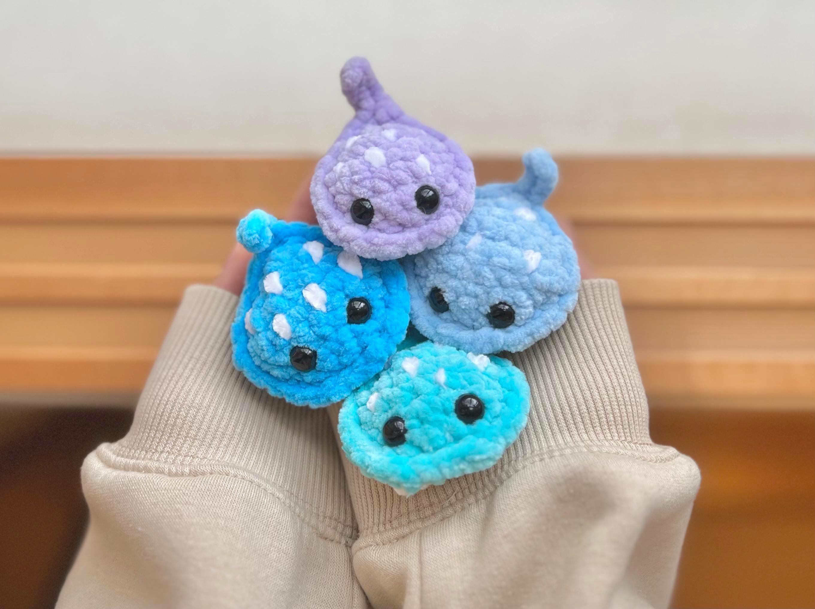 Stingray Crochet Patterns for Amigurumi and Plushies 21 No-Sew Baby Stingray Crochet