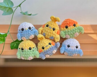 5-in-1 No-Sew Crochet Pattern Bundle - Baby Parrots