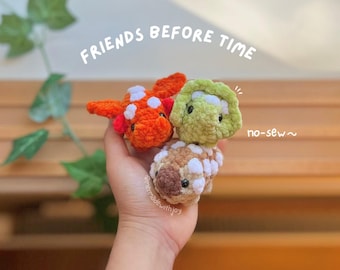 Loaf Dragon and Dinos - "Friends Before Time" | 3-in-1 No-Sew Crochet Pattern Bundle