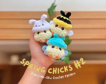 No-Sew Spring Chicks Bundle #2 | Bee, Bunny, and Butterfly Chick