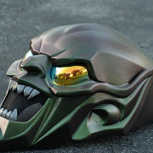 グリーンゴブリン　ヘルメット　マスク　スパイダーマン グリーンゴブリンヘルメット - 3Dプリントグリーンゴブリン