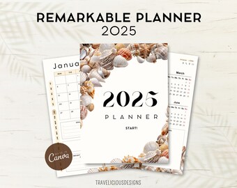Remarkable Planner 2025 | Remarkable Template | Digital Calendar for ...