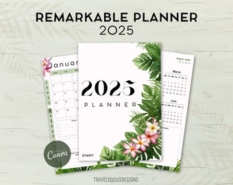 Remarkable 2 Planner 2025 | Remarkable Templates | Weekly Planner ...