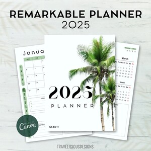 ReMarkable 2 planner 2025 | ReMarkable Templates | Weekly Planner | Digital Planner | ReMarkable Calendar | Digital Calendar | ReMarkable