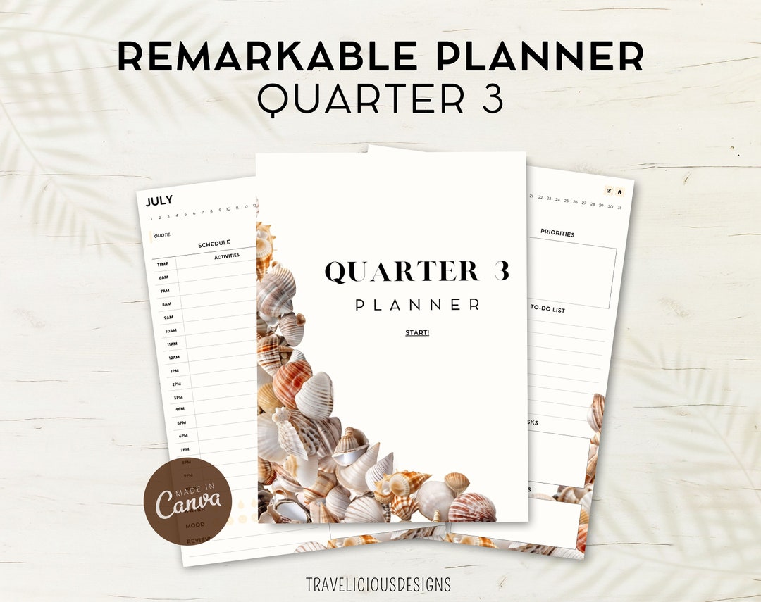 Remarkable 2 Planner Quarterly 3 2025 | PDF File for Remarkable 2 ...