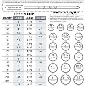International Ring Size Chart Ring Size Finder Printable Diamond Ring Sizer | Ring Size Measure | Ring Sizer Tool| Instant Easy Download
