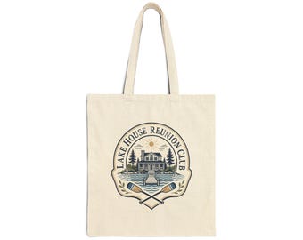 Lake House Reunion Club Tote, Family Lake House Gift, Lake Trip Bag, Summer Welcome Tote