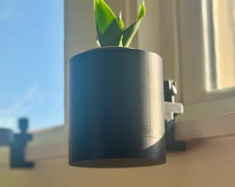 Minimalist Windowsill Planter: Modern Floating Design, No-Drill Install