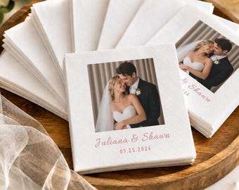 Custom Photo Wedding Napkins – Personalized Cocktail Napkins for Parties