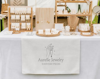 Custom Logo Table Runner – Business Sign Banner for Markets, Trade Shows, Events