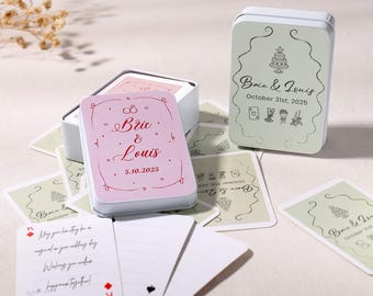 Custom Guest Book Playing Cards - Personalized Playing Cards, Wedding Guest Book Alternative