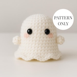 No Sew Ghost Crochet Pattern: Easy Amigurumi Tutorial (PDF Download
