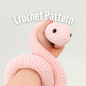 No-Sew Amigurumi Snake Crochet Pattern: Beginner-Friendly DIY Toy (PDF Pattern)