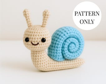 Schnecken Häkelanleitung: Amigurumi Plush DIY Anleitung (PDF)