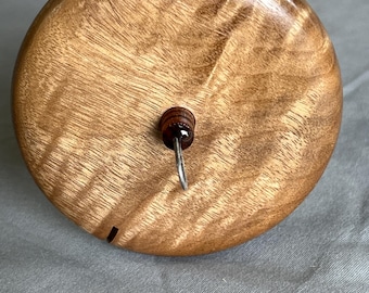 1.12 oz. Myrtlewood Drop Spindle Top Whorl 3646