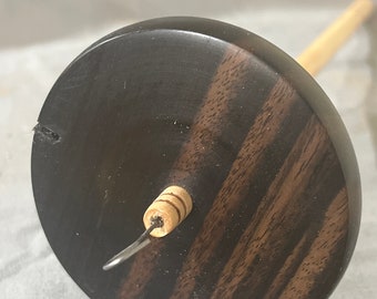 1.45 oz. Macassar Ebony Drop Spindle Top Whorl 2921