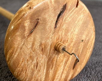 1.16 oz. Maple Burl Drop Spindle Top Whorl 2960