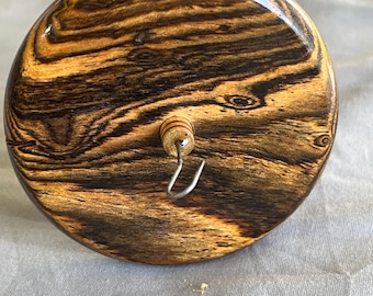 1.47 oz. Bocote Drop Spindle Top Whorl 3655