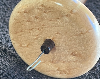 1.05 oz. Birdseye Maple Drop Spindle Top Whorl 3441