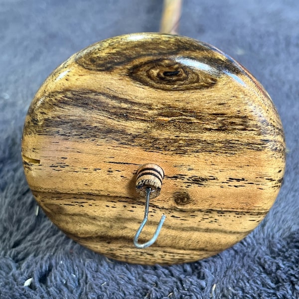 1.65 oz. Bocote Drop Spindle Top Whorl 3573