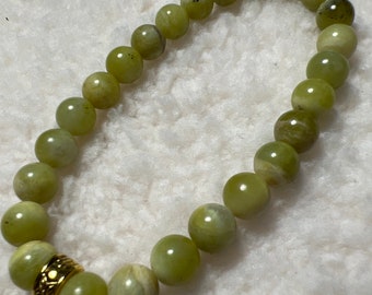 8-8.5mm Natural  Gemstone Jade  Bracelet for women, men