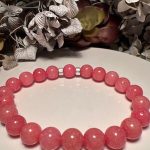 Rhodochrosite 8mm Bracelet SelfLove Healing Inner Child Trauma Abuse Compassion image 5