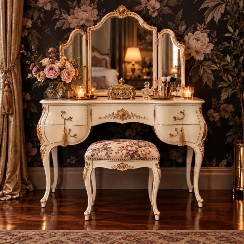 French Rococo Style House Antique Rococo Desk - Etsy