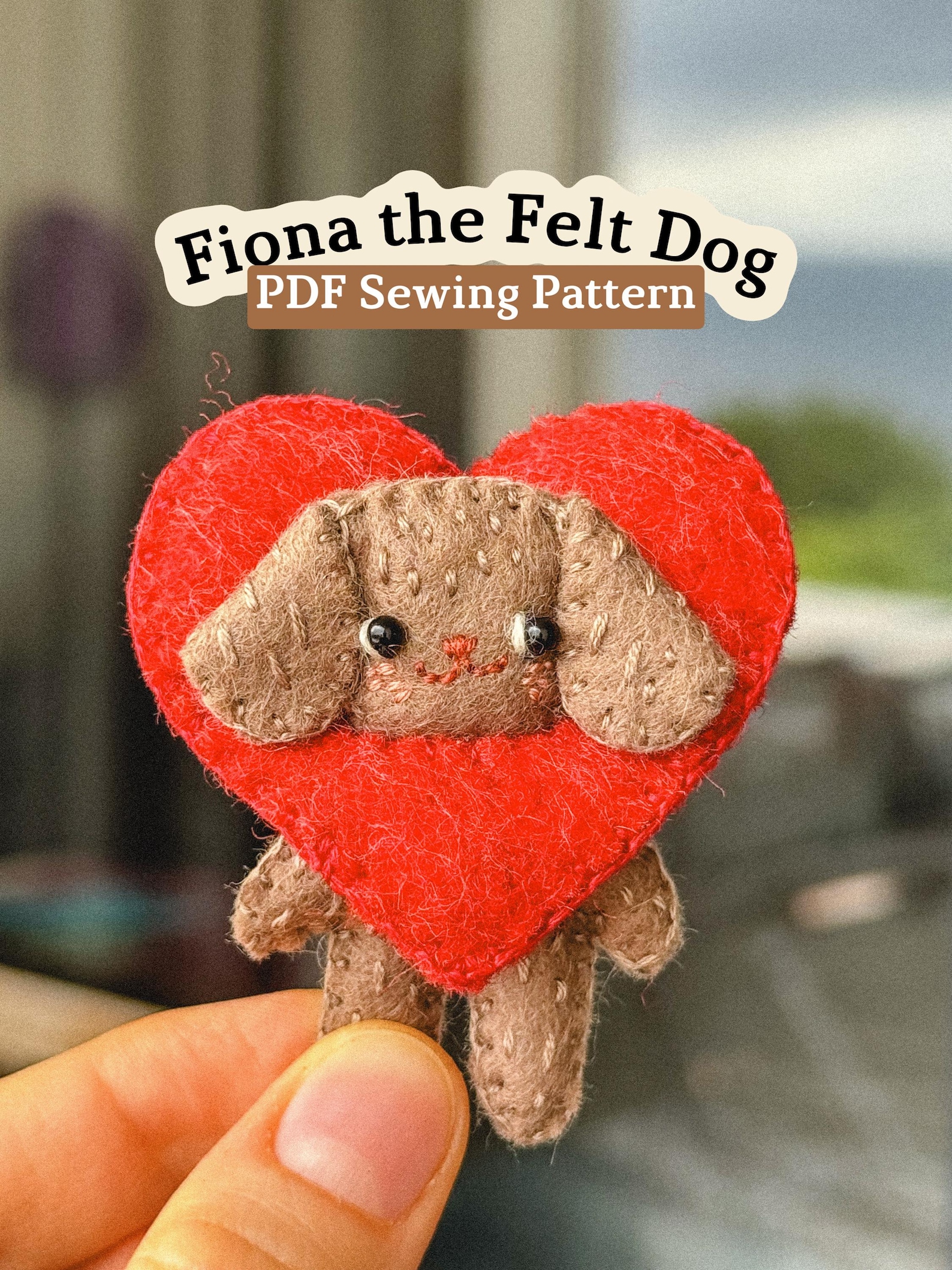 Fiona the Felt Dog PDF Sewing Pattern | Beginner Friendly | Digital ...