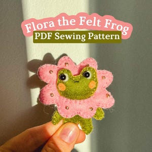 Felt Frog Sewing Pattern: Beginner Friendly Plushie DIY (PDF Pattern)