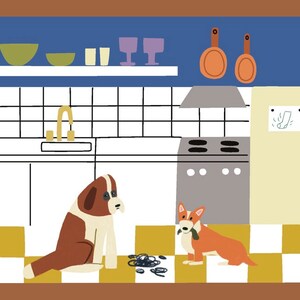 House of Dogs Illustration Print image 6