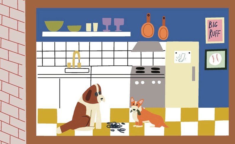 House of Dogs Illustration Print image 6