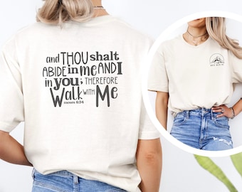 LDS 2026 Youth Theme Shirt, Walk With Me t shirt, lds shirt for youth, young women gift, lds young men gift, lds scripture shirt, mormon tee