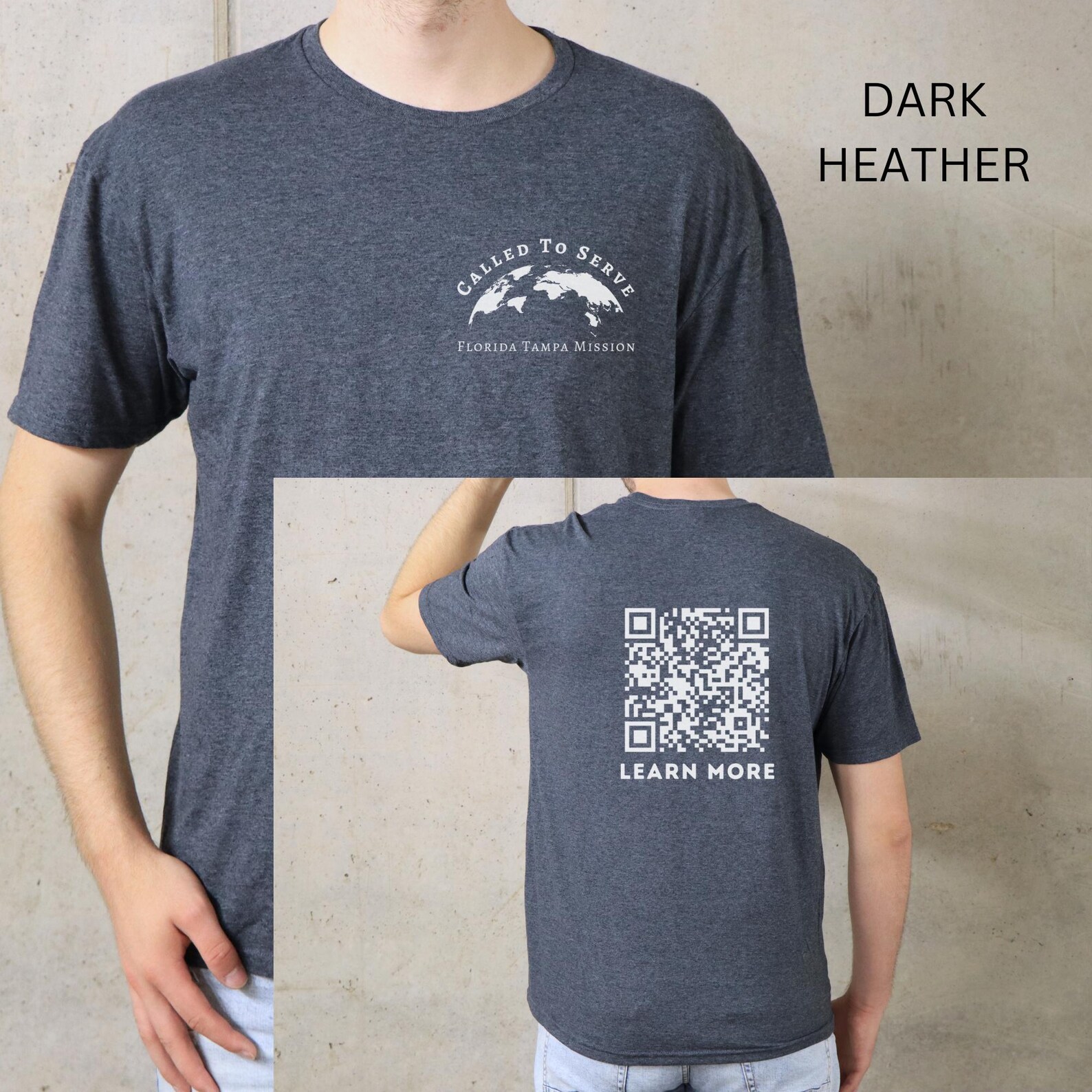 LDS Website QR Code Personalized Mission Shirt, LDS Missionary Shirt ...