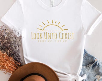 LDS 2025 Youth Theme Shirt, Look Unto Christ shirt, LDS girls camp shirt, lds shirt for young women, lds camp shirt, mormon camp shirt