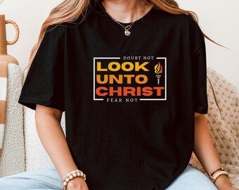 LDS 2025 Youth Theme Shirt, lds Look Unto Christ shirt, lds young womens camp shirt, mormon girls camp shirt, lds young women gift, lds yw