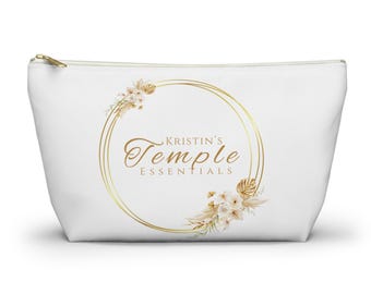 LDS Personalized Temple Pouch, LDS young women, gift for young women, personalized gift for LDS young women, mormon temple bag, lds temple
