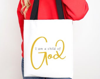 Bolsa de mano de la Primaria LDS Soy un hijo de Dios, bolsa para niños mormones, bolsa de mano religiosa, bolsa de mano cristiana, regalo para maestros de la Primaria LDS, regalo LDS