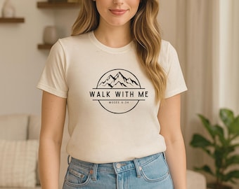 2026 LDS Youth Theme Walk With Me Shirt, young women, girls camp t shirt, lds young women tee, shirt for LDS youth, mormon scripture shirt