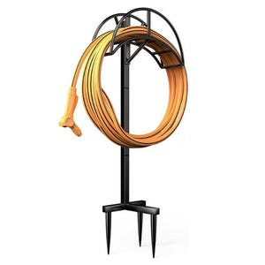 Water Hose Reel Stand Hose Reel Holder Water Hose Stand Hose Holder Hanger Garden Hose Holder Freestanding Heavy Duty for Outdoor Lawn Yard
