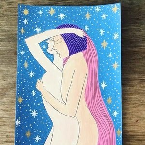 Amore Astrale, Illustrazione di Pareja, Decorazione, Arredamento per la casa