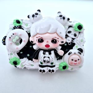 Handmade Decoden Phone Clip with Foldable Mirror